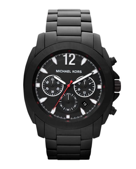 michael kors oversize watch|michael kors black chronograph watch.